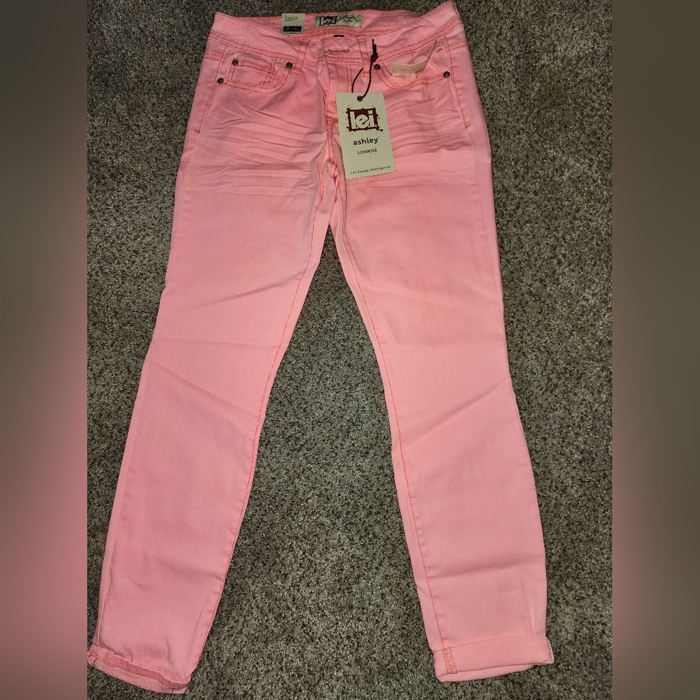Lei Ashley low-rise cropped denim